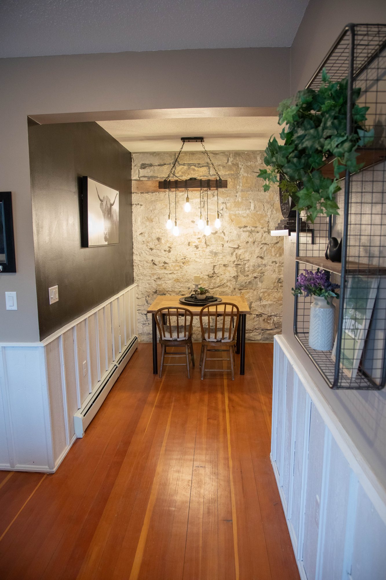 Original limestone wall